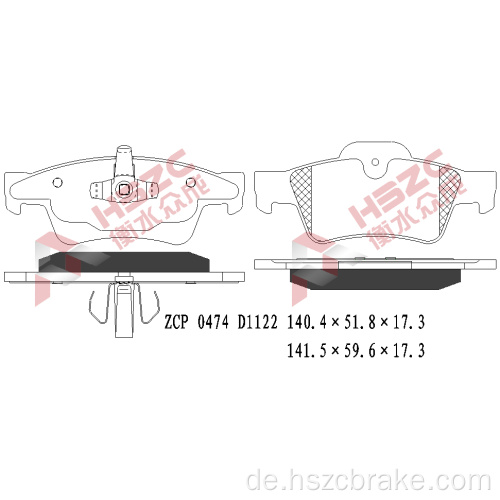 FMSI D1122 Keramikbremsbelastung für Mercedes-Benz